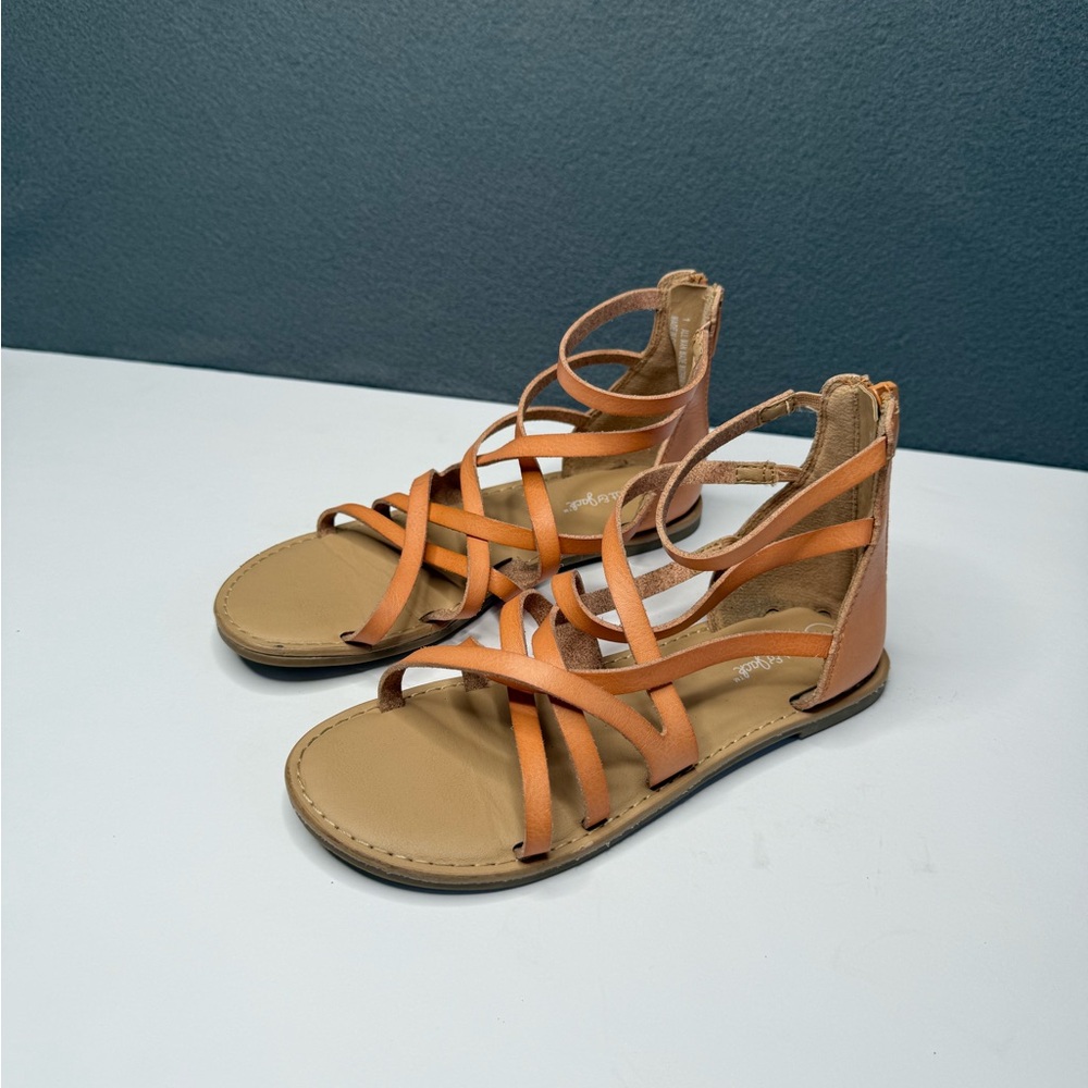 Cat & Jack Girls’ Strappy Sandals - Neutral Brown/Tan Size 1